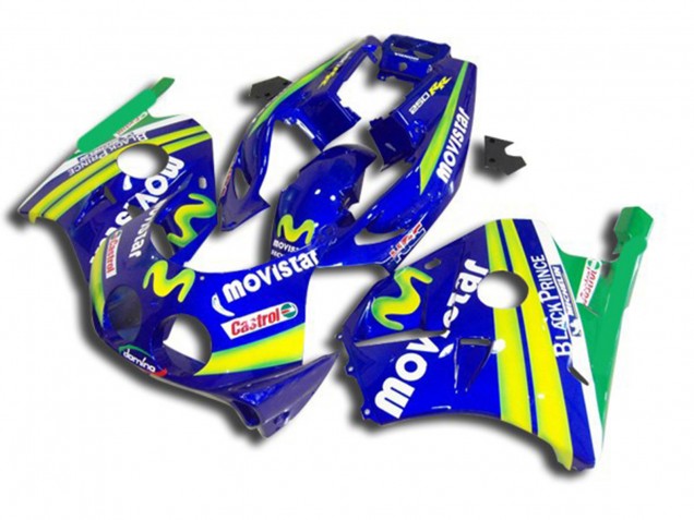 Outlet 1990-1998 Honda CBR250RR Motorcycle Fairings - Movistar Outlet 1990-1998 Honda CBR250RR Motorcycle Fairings - Movistar