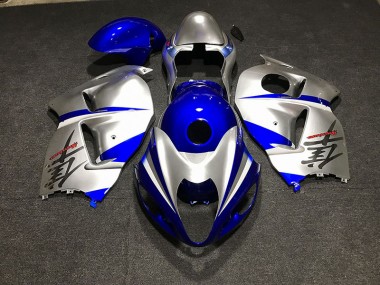 Outlet 1997-2007 Suzuki GSXR 1300 Motorcycle Fairings - Gloss Blue and Silver