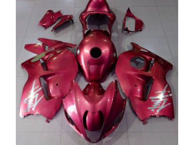 Outlet 1997-2007 Suzuki GSXR 1300 Motorcycle Fairings - Gloss Red & Silver Logo