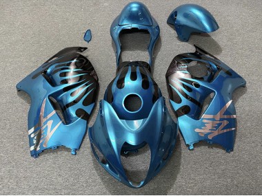 Outlet 1997-2007 Suzuki GSXR 1300 Motorcycle Fairings - Sky Blue and Black