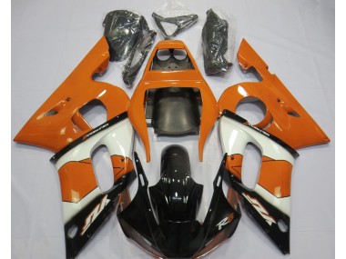 Outlet 1998-2002 Yamaha R6 Motorcycle Fairings - Orange White and Black