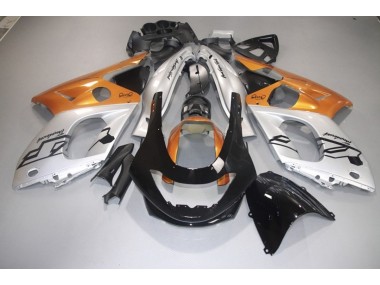 Outlet 1998-2007 Yamaha YZF600 Motorcycle Fairings - Gloss Orange Silver and Black