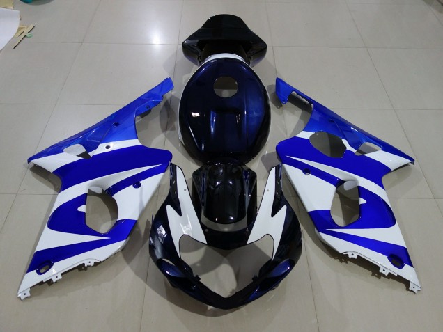 Outlet 2000-2002 Suzuki GSXR 1000 Motorcycle Fairings - Deep Blue & logos