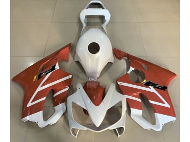 Outlet 2001-2003 Honda CBR600 F4i Motorcycle Fairings - Gloss White and Orange