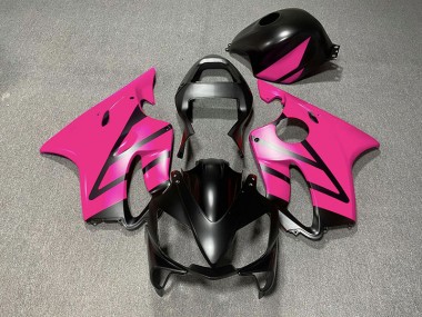 Outlet 2001-2003 Honda CBR600 F4i Motorcycle Fairings - Matte Black and Pink