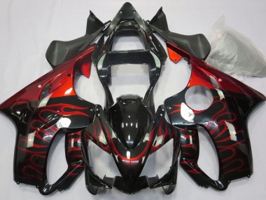 Outlet 2001-2003 Honda CBR600 F4i Motorcycle Fairings - Red Flame