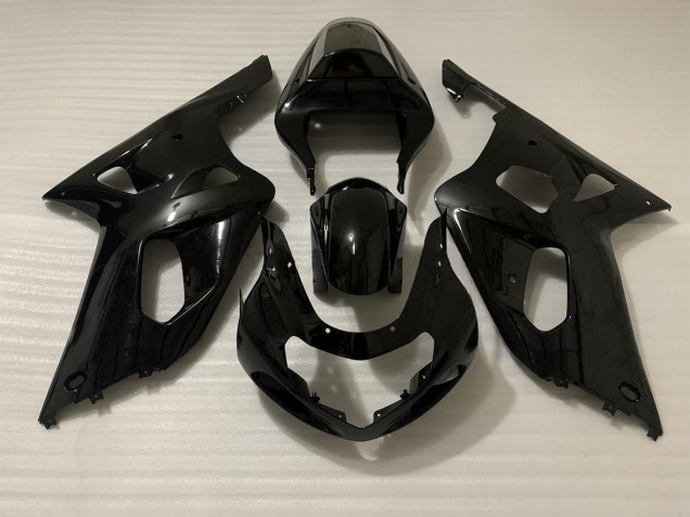 Outlet 2001-2003 Suzuki GSXR 600-750 Motorcycle Fairings - Black Gloss