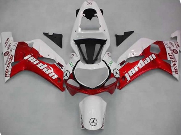 Outlet 2001-2003 Suzuki GSXR 600-750 Motorcycle Fairings - Red Jordan Outlet 2001-2003 Suzuki GSXR 600-750 Motorcycle Fairings - Red Jordan