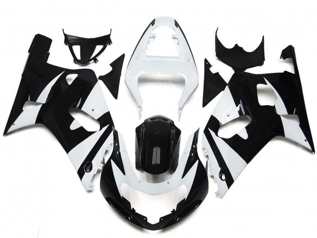 Outlet 2001-2003 Suzuki GSXR 600-750 Motorcycle Fairings - White and Black Style OEM