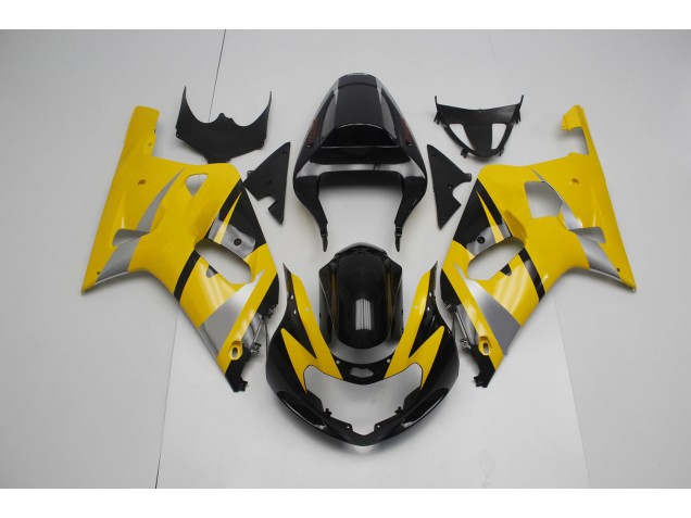 Outlet 2001-2003 Suzuki GSXR 600-750 Motorcycle Fairings - Yellow and Black Outlet 2001-2003 Suzuki GSXR 600-750 Motorcycle Fairings - Yellow and Black
