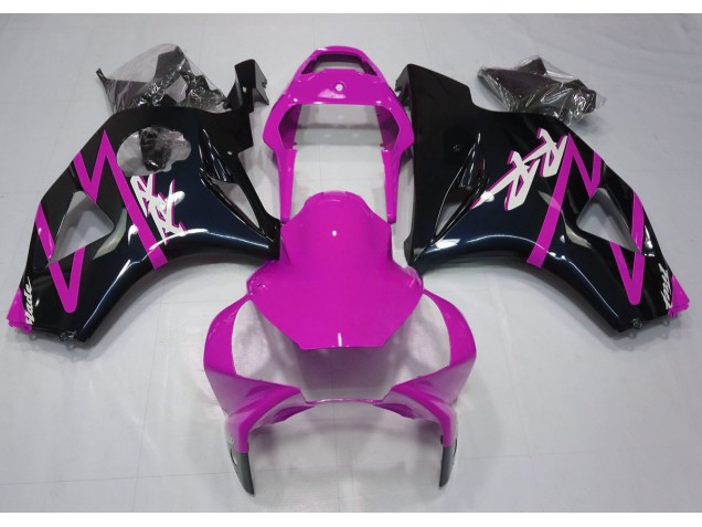 Outlet 2002-2003 Honda CBR954 Motorcycle Fairings - Gloss Black and Pink
