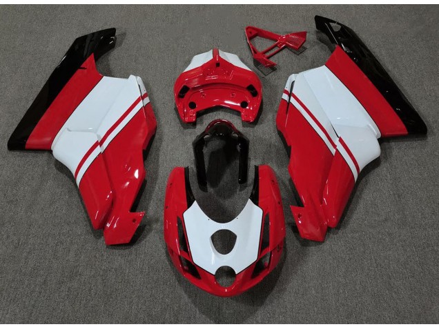 Outlet 2003-2004 Ducati 749 999 Motorcycle Fairings - Gloss Red & White