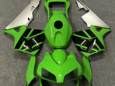 Outlet 2003-2004 Honda CBR600RR Motorcycle Fairings - Gloss Green & Matte Silver