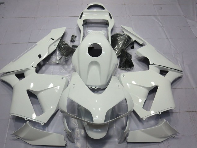 Outlet 2003-2004 Honda CBR600RR Motorcycle Fairings - Gloss White Plain Outlet 2003-2004 Honda CBR600RR Motorcycle Fairings - Gloss White Plain