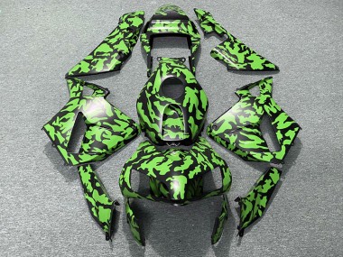 Outlet 2003-2004 Honda CBR600RR Motorcycle Fairings - Green Camo