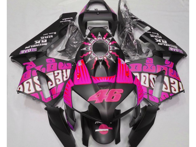 Outlet 2003-2004 Honda CBR600RR Motorcycle Fairings - Hot Pink Rossi Repsol