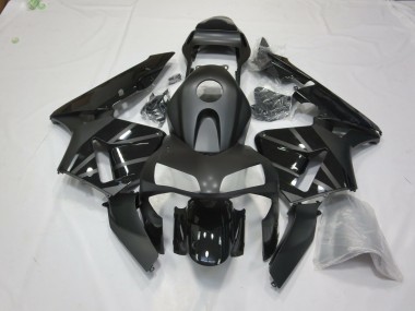 Outlet 2003-2004 Honda CBR600RR Motorcycle Fairings - Matte Black With Logos