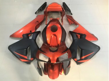 Outlet 2003-2004 Honda CBR600RR Motorcycle Fairings - Orange and Matte Black