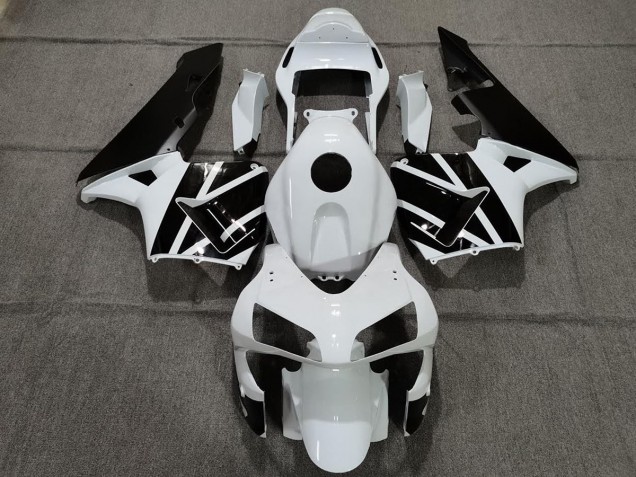 Outlet 2003-2004 Honda CBR600RR Motorcycle Fairings - Pearl White and Black
