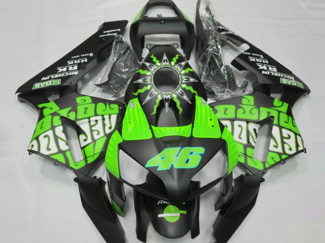 Outlet 2003-2004 Honda CBR600RR Motorcycle Fairings - Slime Green Rossi Repsol Outlet 2003-2004 Honda CBR600RR Motorcycle Fairings - Slime Green Rossi Repsol
