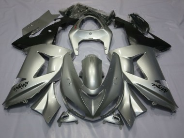 Outlet 2003-2004 Kawasaki ZX6R Motorcycle Fairings - Silver