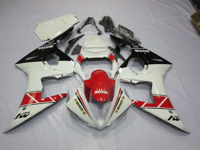 Outlet 2003-2005 Yamaha R6 Motorcycle Fairings - Motul Red and Black