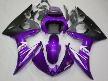 Outlet 2003-2005 Yamaha R6 Motorcycle Fairings - Purple & White