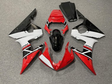 Outlet 2003-2005 Yamaha R6 Motorcycle Fairings - Red White and Black