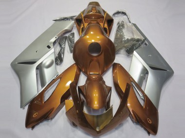 Outlet 2004-2005 Honda CBR1000RR Motorcycle Fairings - Gloss Orange and Silver