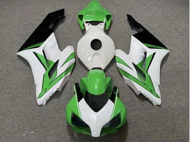 Outlet 2004-2005 Honda CBR1000RR Motorcycle Fairings - Green White and Black Gloss