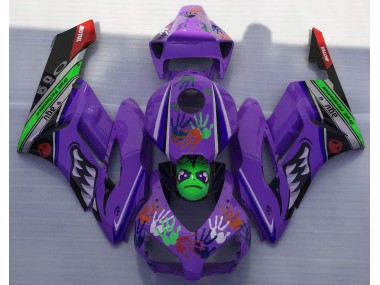 Outlet 2004-2005 Honda CBR1000RR Motorcycle Fairings - Purple Shark