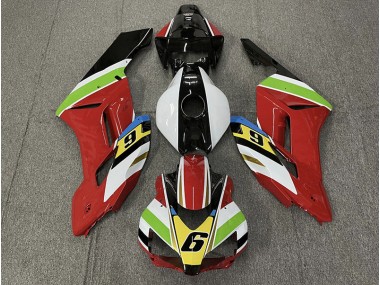 Outlet 2004-2005 Honda CBR1000RR Motorcycle Fairings - Red 6
