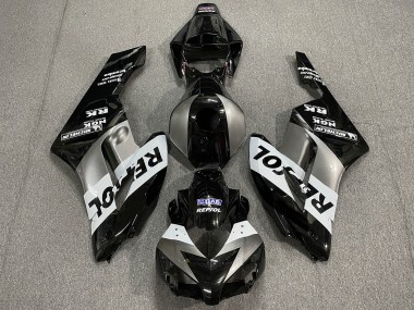 Outlet 2004-2005 Honda CBR1000RR Motorcycle Fairings - Silver Black Repsol