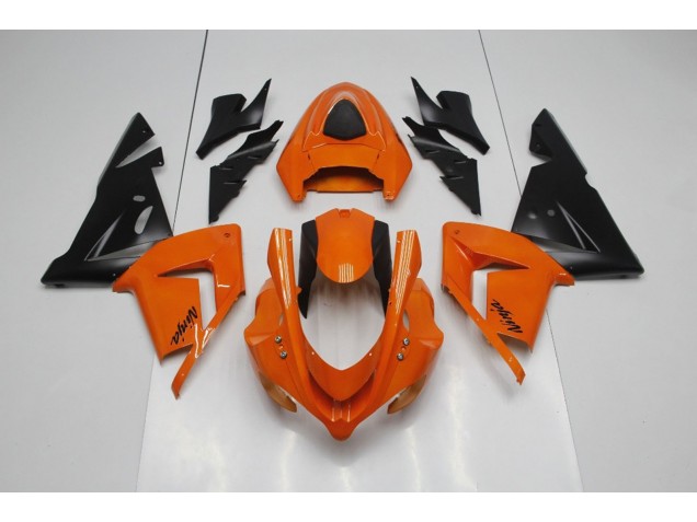 Outlet 2004-2005 Kawasaki ZX10R Motorcycle Fairings - Plain Orange Ninja