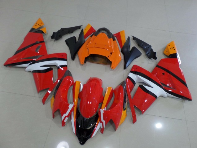 Outlet 2004-2005 Kawasaki ZX10R Motorcycle Fairings - Red White Pink