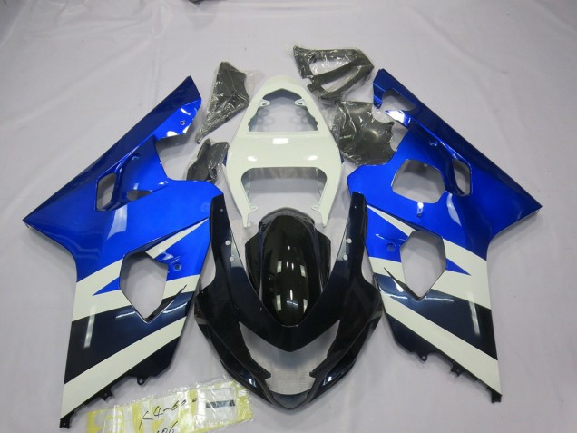 Outlet 2004-2005 Suzuki GSXR 600-750 Motorcycle Fairings - Blue White GSXR