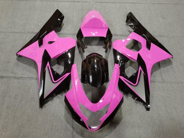 Outlet 2004-2005 Suzuki GSXR 600-750 Motorcycle Fairings - Light Pink and Black Outlet 2004-2005 Suzuki GSXR 600-750 Motorcycle Fairings - Light Pink and Black