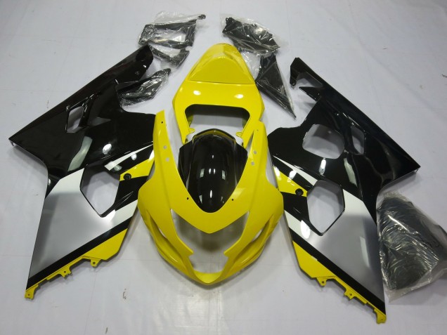 Outlet 2004-2005 Suzuki GSXR 600-750 Motorcycle Fairings - Yellow OEM Style