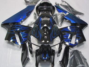 Outlet 2005-2006 Honda CBR600RR Motorcycle Fairings - Gloss Blue Flame