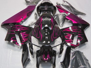 Outlet 2005-2006 Honda CBR600RR Motorcycle Fairings - Gloss Pink Flame