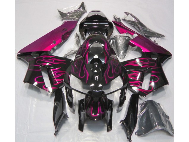Outlet 2005-2006 Honda CBR600RR Motorcycle Fairings - Gloss Pink Flame