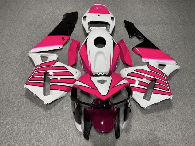 Outlet 2005-2006 Honda CBR600RR Motorcycle Fairings - Pink and White Wings