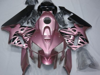 Outlet 2005-2006 Honda CBR600RR Motorcycle Fairings - Rose Pink Flame