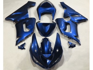 Outlet 2005-2006 Kawasaki ZX6R Motorcycle Fairings - Metallic Blue