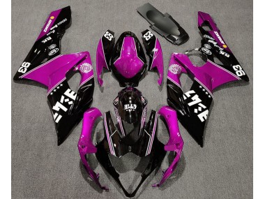 Outlet 2005-2006 Suzuki GSXR 1000 Motorcycle Fairings - Gloss Pink and Black Custom