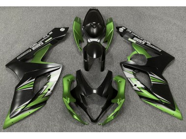 Outlet 2005-2006 Suzuki GSXR 1000 Motorcycle Fairings - Matte Black and Green