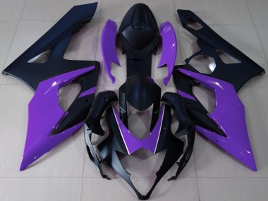 Outlet 2005-2006 Suzuki GSXR 1000 Motorcycle Fairings - Matte Black & Purple