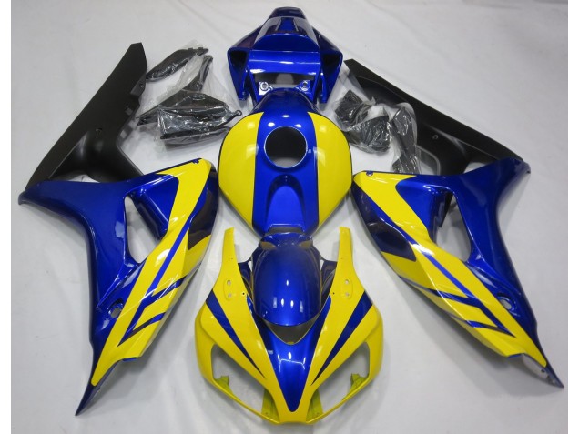 Outlet 2006-2007 Honda CBR1000RR Motorcycle Fairings - Blue and Yellow Outlet 2006-2007 Honda CBR1000RR Motorcycle Fairings - Blue and Yellow