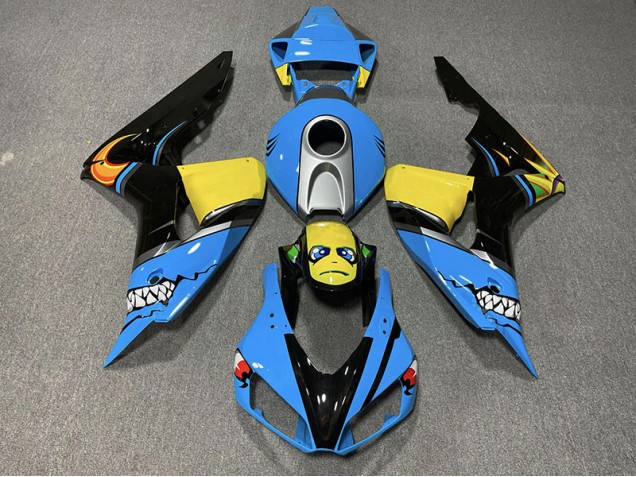 Outlet 2006-2007 Honda CBR1000RR Motorcycle Fairings - Blue Shark