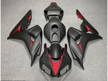 Outlet 2006-2007 Honda CBR1000RR Motorcycle Fairings - Matte Black and Light Blue